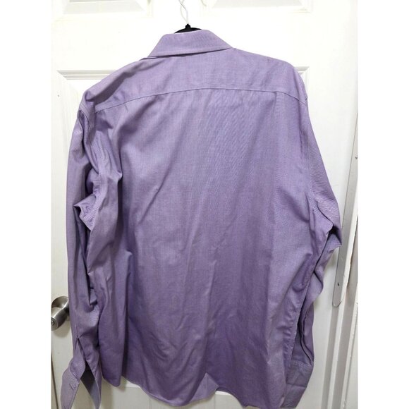 Banana Republic Non Iron SLIM FIT Men's Lavender Long-Sleeve Button-Up Dress Shi - Picture 3 of 8